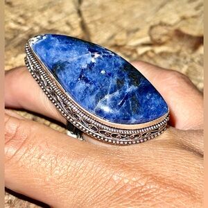 Beautiful Thick Navy Sodalite 6 1/2